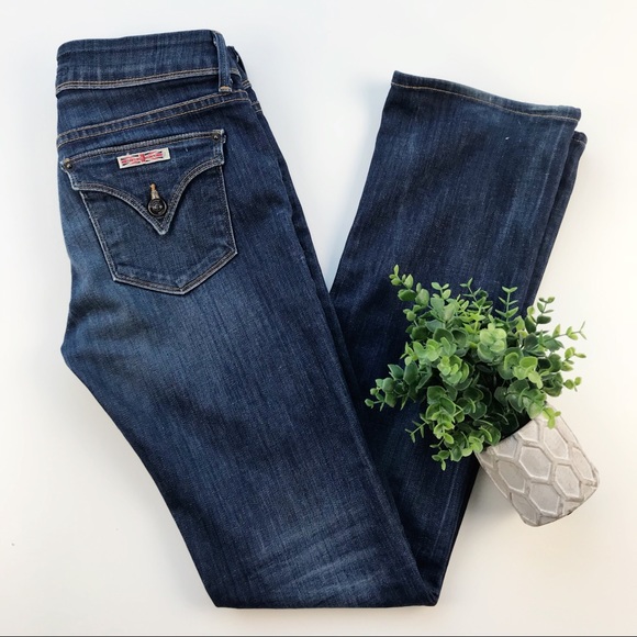 Hudson Jeans Denim - Hudson Flap Triangle Pocket Midrise Bootcut Jeans
